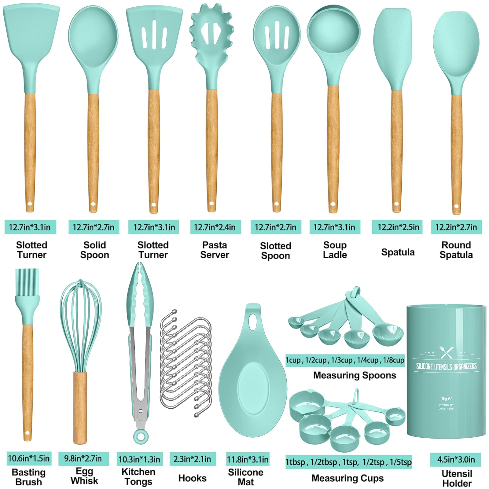 Umite Chef measuring spoons set for accurate seasoning.