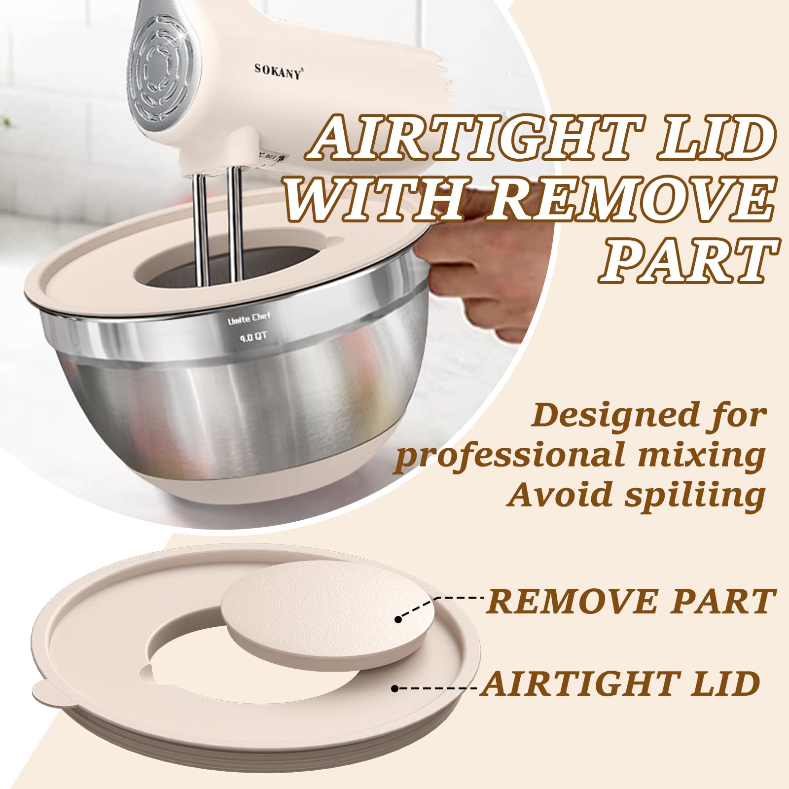 Umite Chef mirrored interior makes cleaning quick and easy.