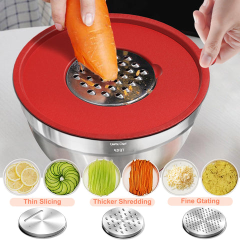 Umite Chef bowls showcase brushed exterior for a stylish kitchen look