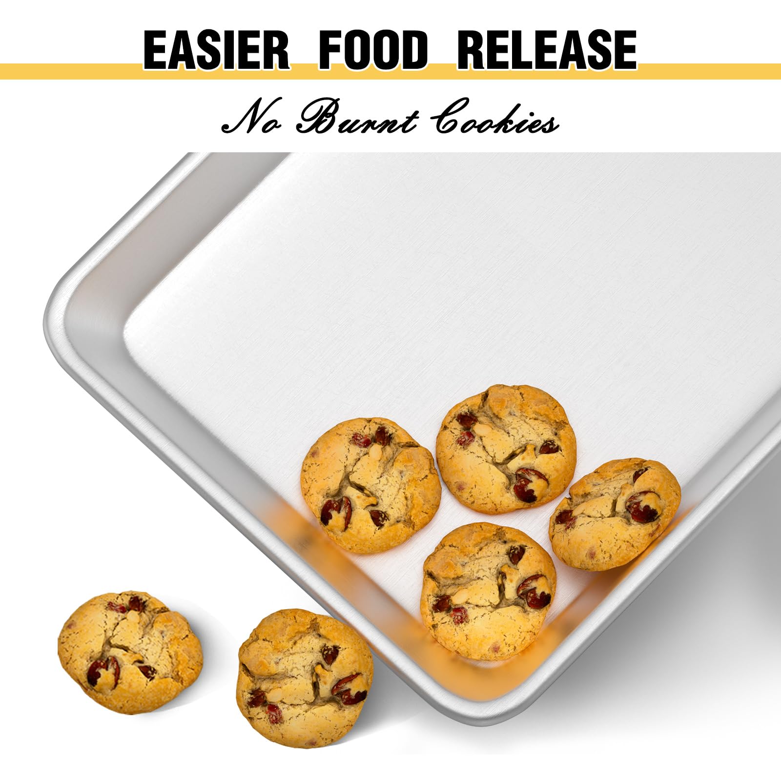 Umite Chef pure aluminum cookie sheet delivers fast heat and crispy results.