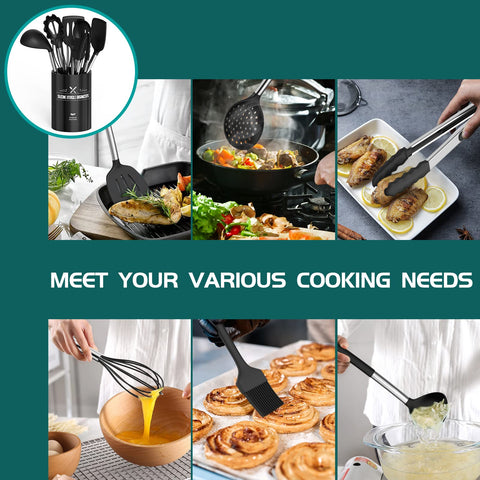 Umite Chef silicone deep soup ladle for rich, steaming servings.