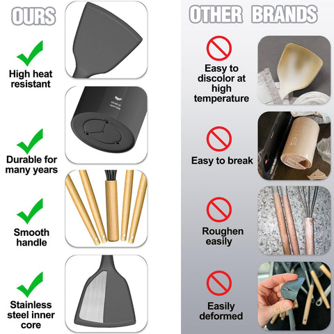 Umite Chef utensil holder keeps tools organized within reach.