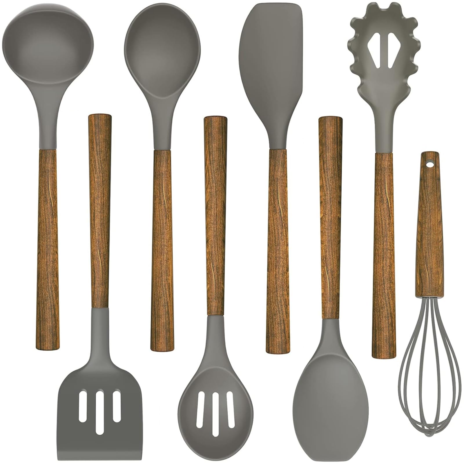 Umite Chef ladle with silicone head, heat resistant for nonstick pans.