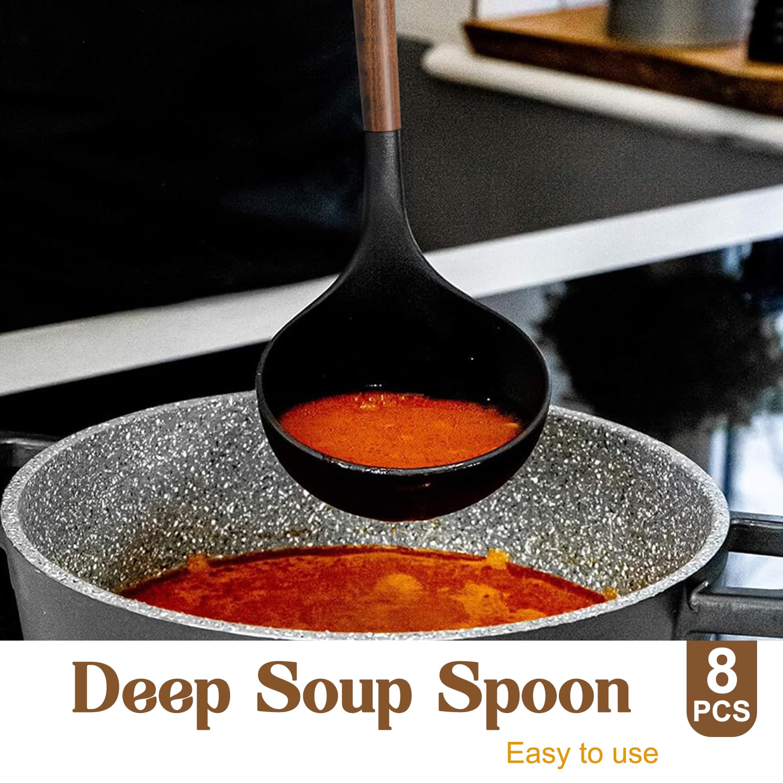 Umite Chef slotted turner, gentle on nonstick surfaces and perfect for flipping.