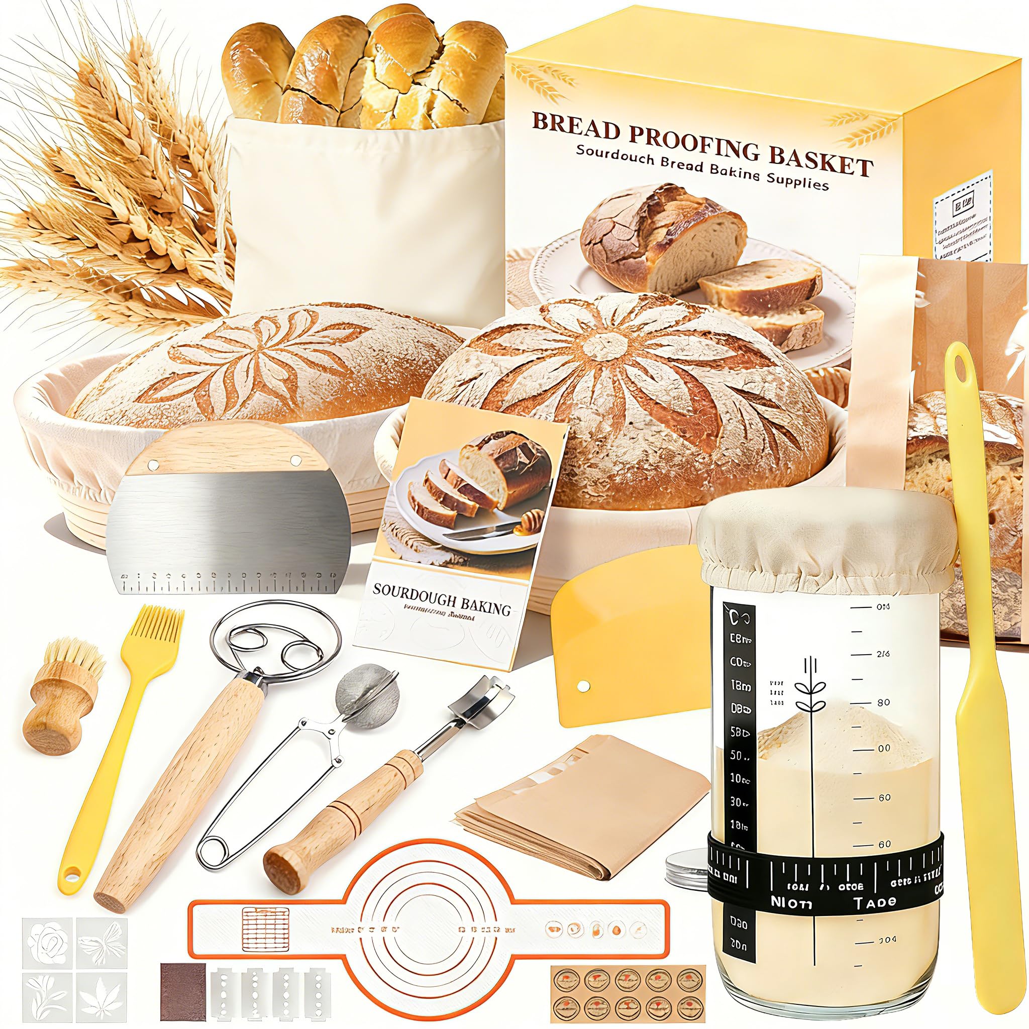 Umite Chef Sourdough Starter Kit unboxing shows all-in-one tools for beginners