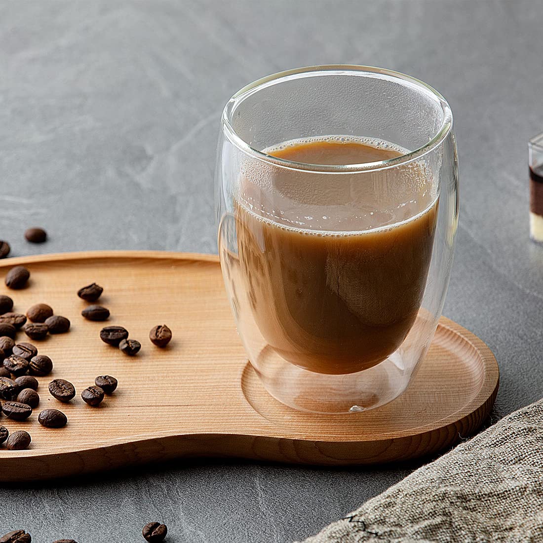 UMIZILI dishwasher-safe glass cups for easy cleanup after entertaining.