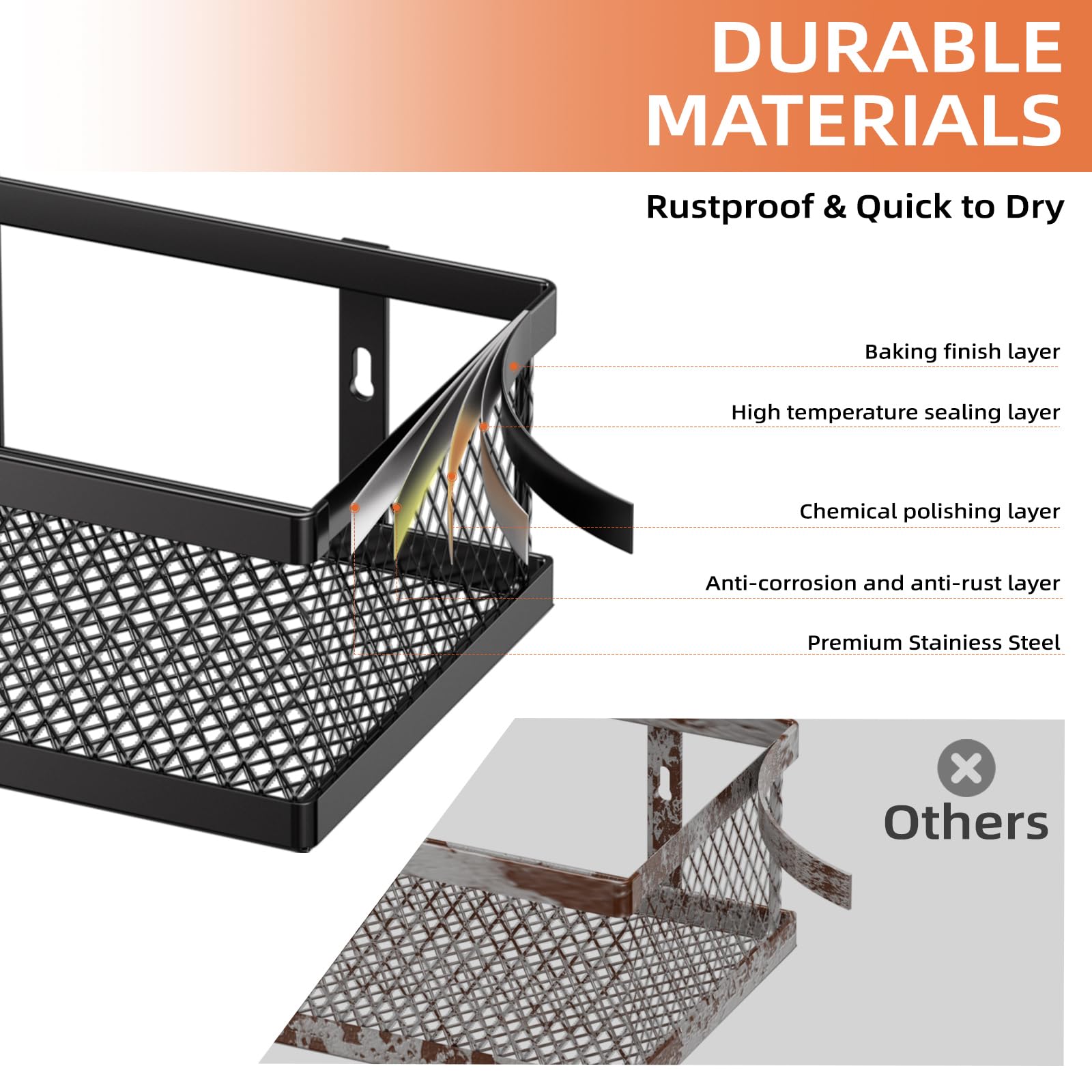 Umomi Spice Rack includes side guards for added stability and safety.