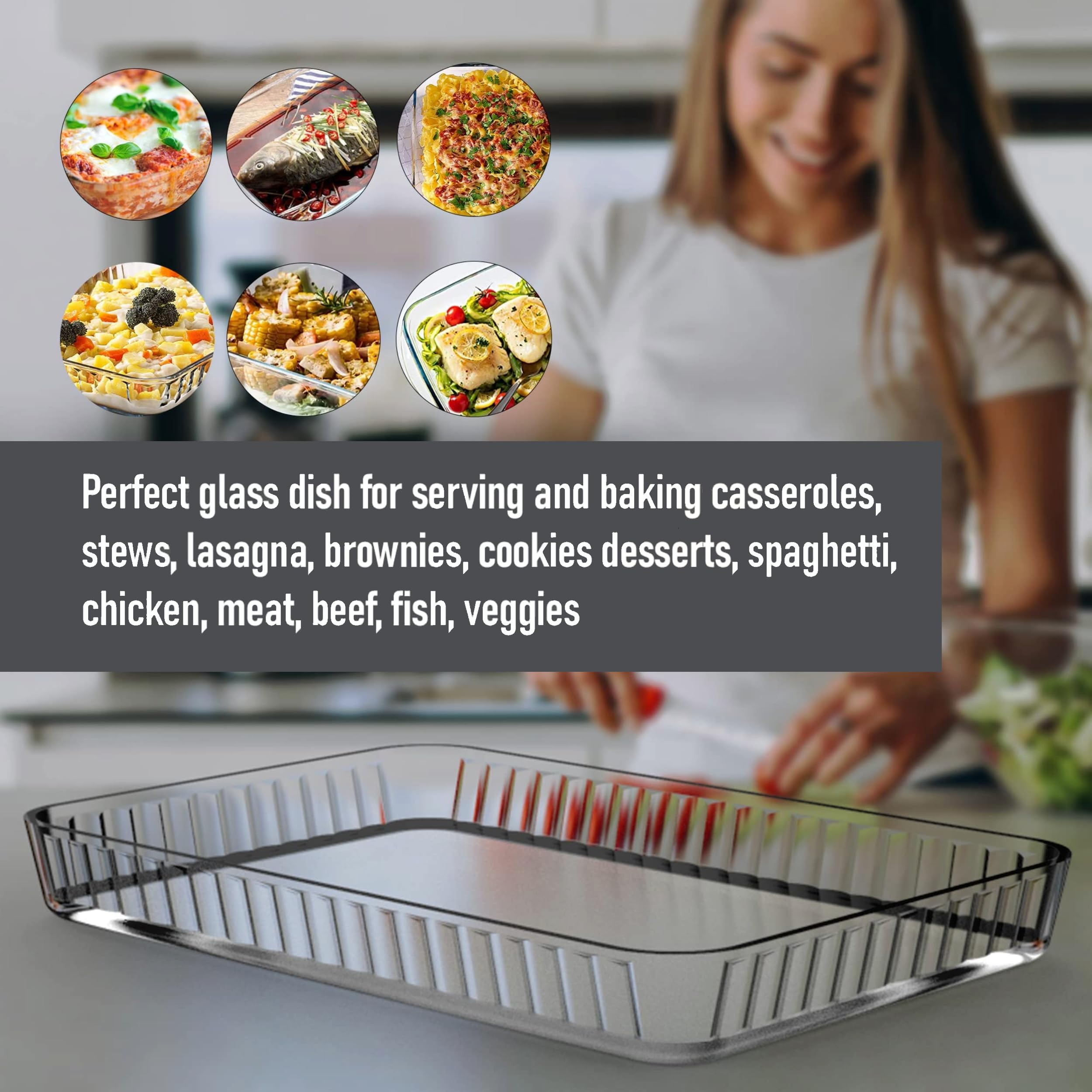 ums large-capacity casserole dish ideal for family meals.