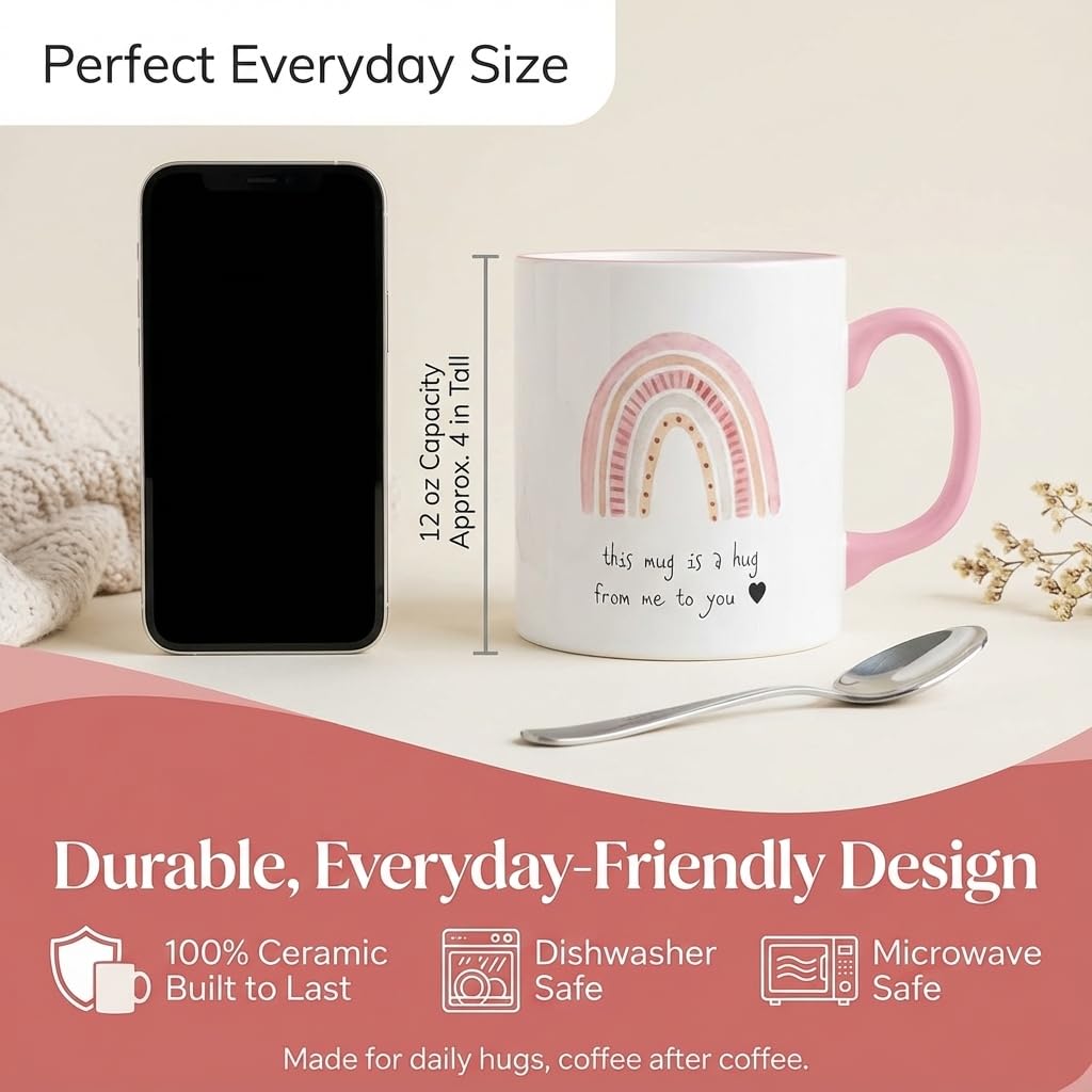 UnboxMe Gifts Hug in a Mug microwave and dishwasher safe for easy cleaning