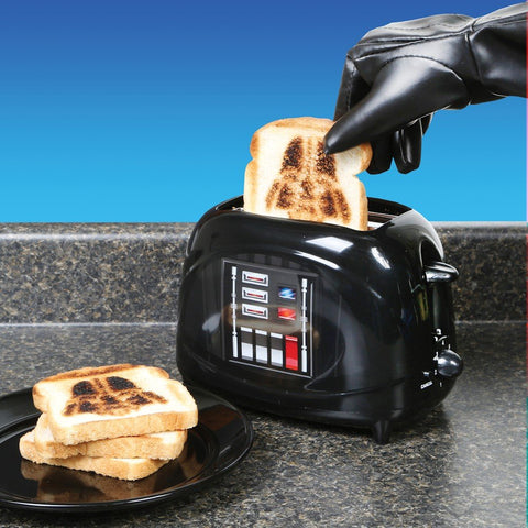 Darth Vader toaster compact size fits neatly on small countertops