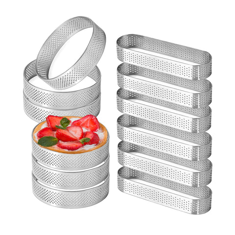 Uncle Jack circle tart ring, 3.15in, for precise mini tarts.