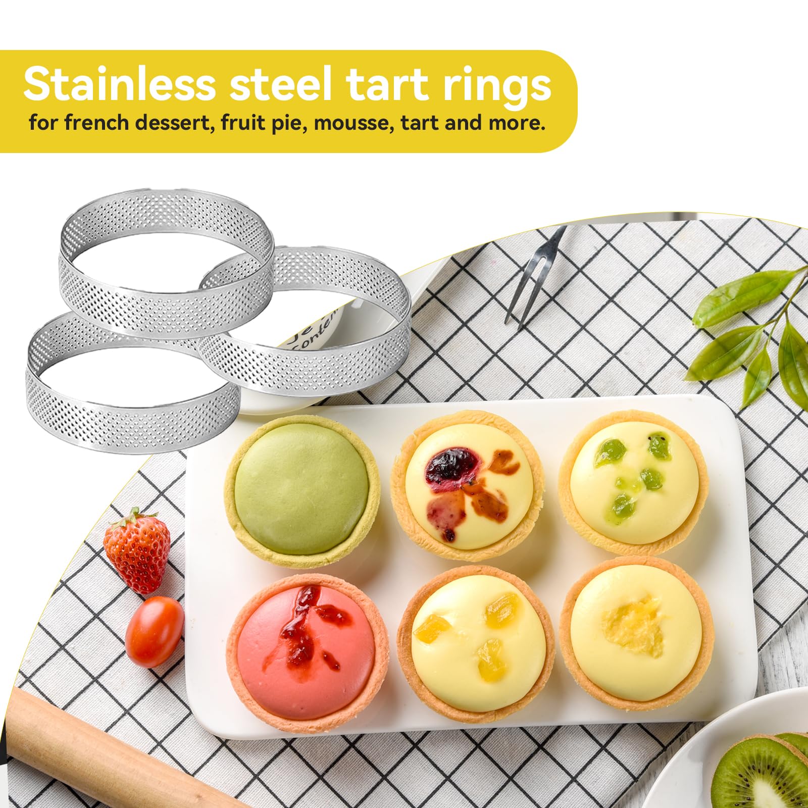 Uncle Jack oval tart ring, 5in, ideal for petite pies.