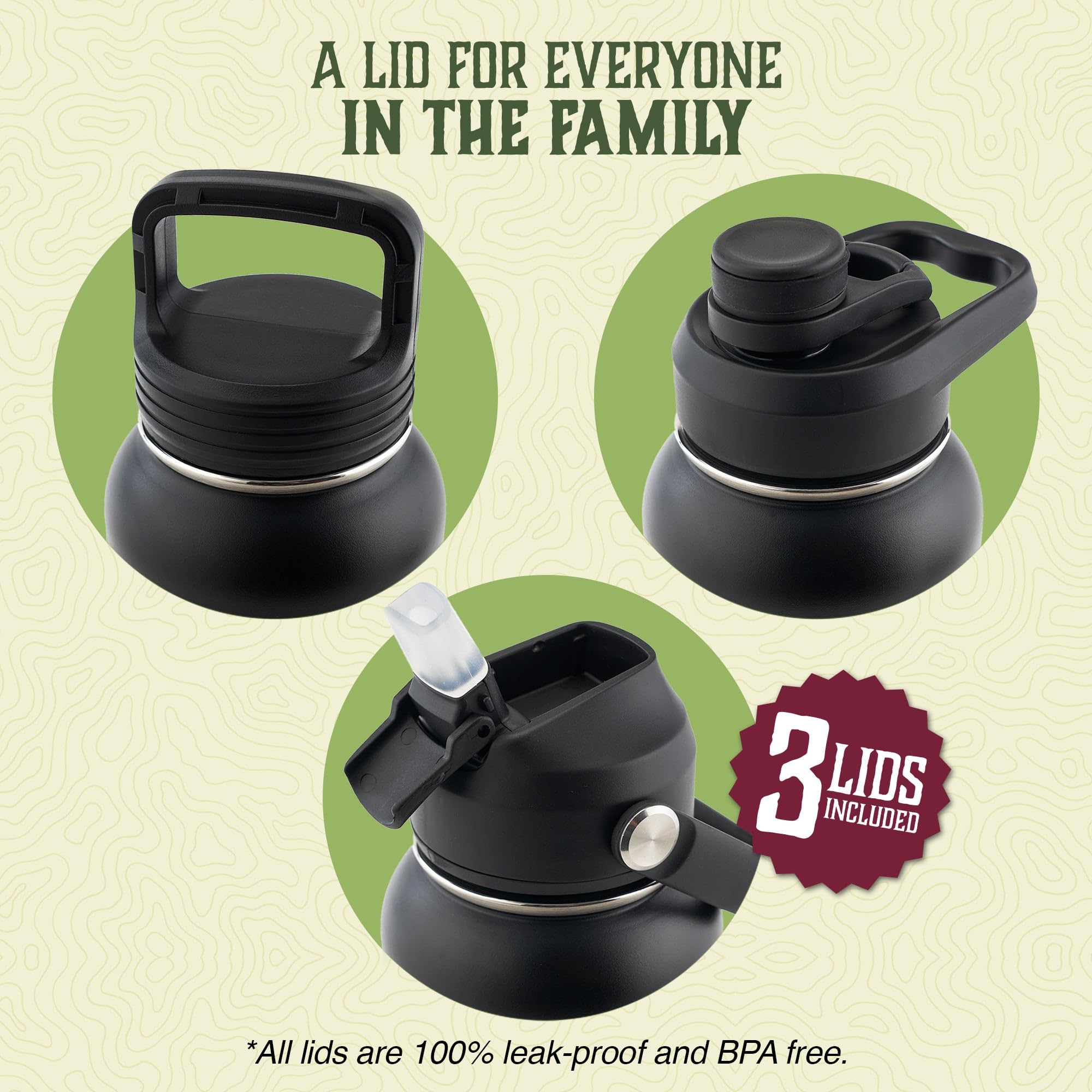 Underdog Games BPA-free stainless steel bottle for durable hydration.
