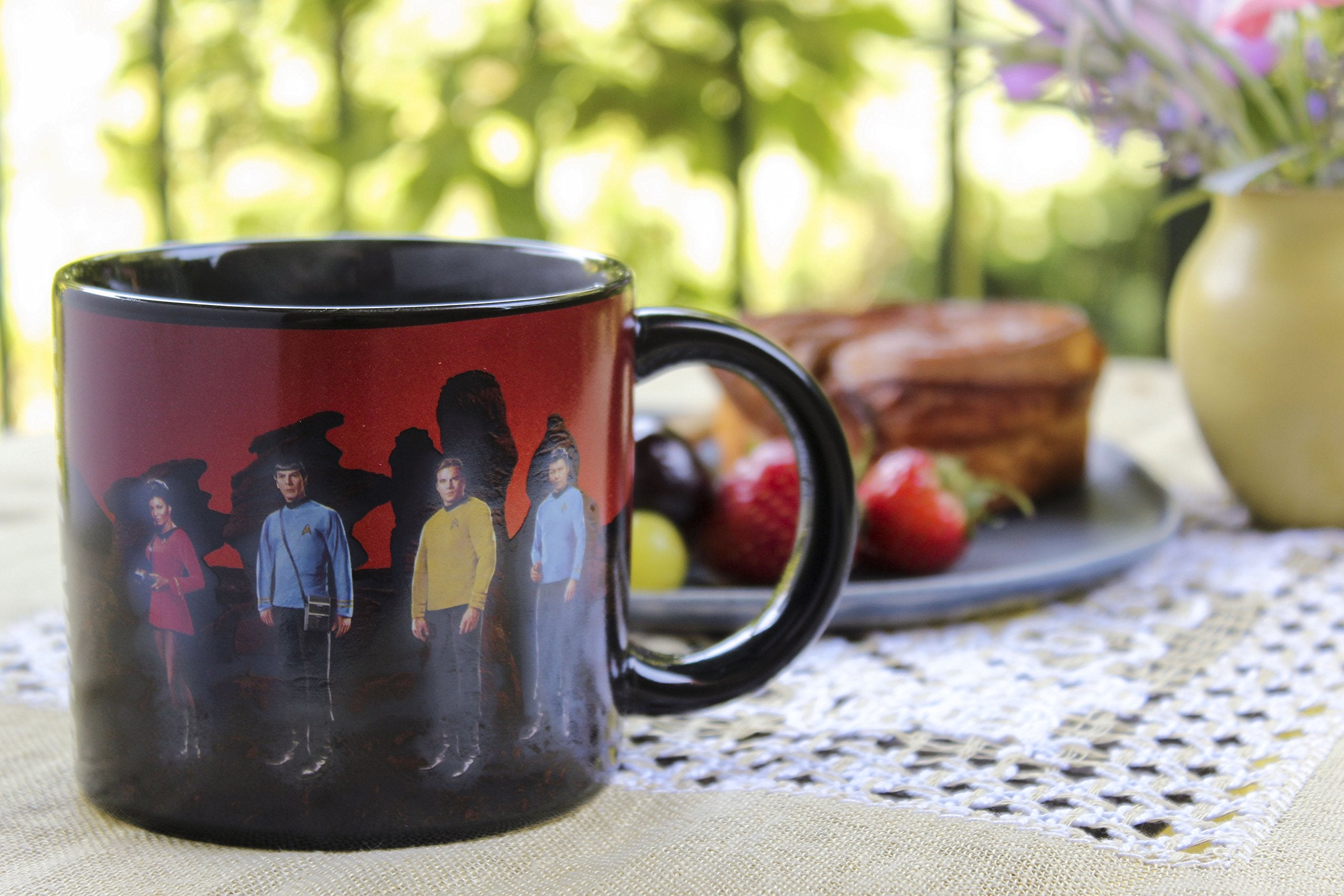 The Unemployed Philosophers Guild transporter mug 14oz ceramic design