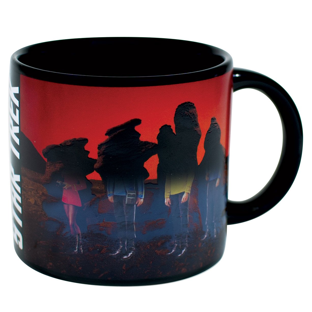 The Unemployed Philosophers Guild transporter mug with Enterprise artwork