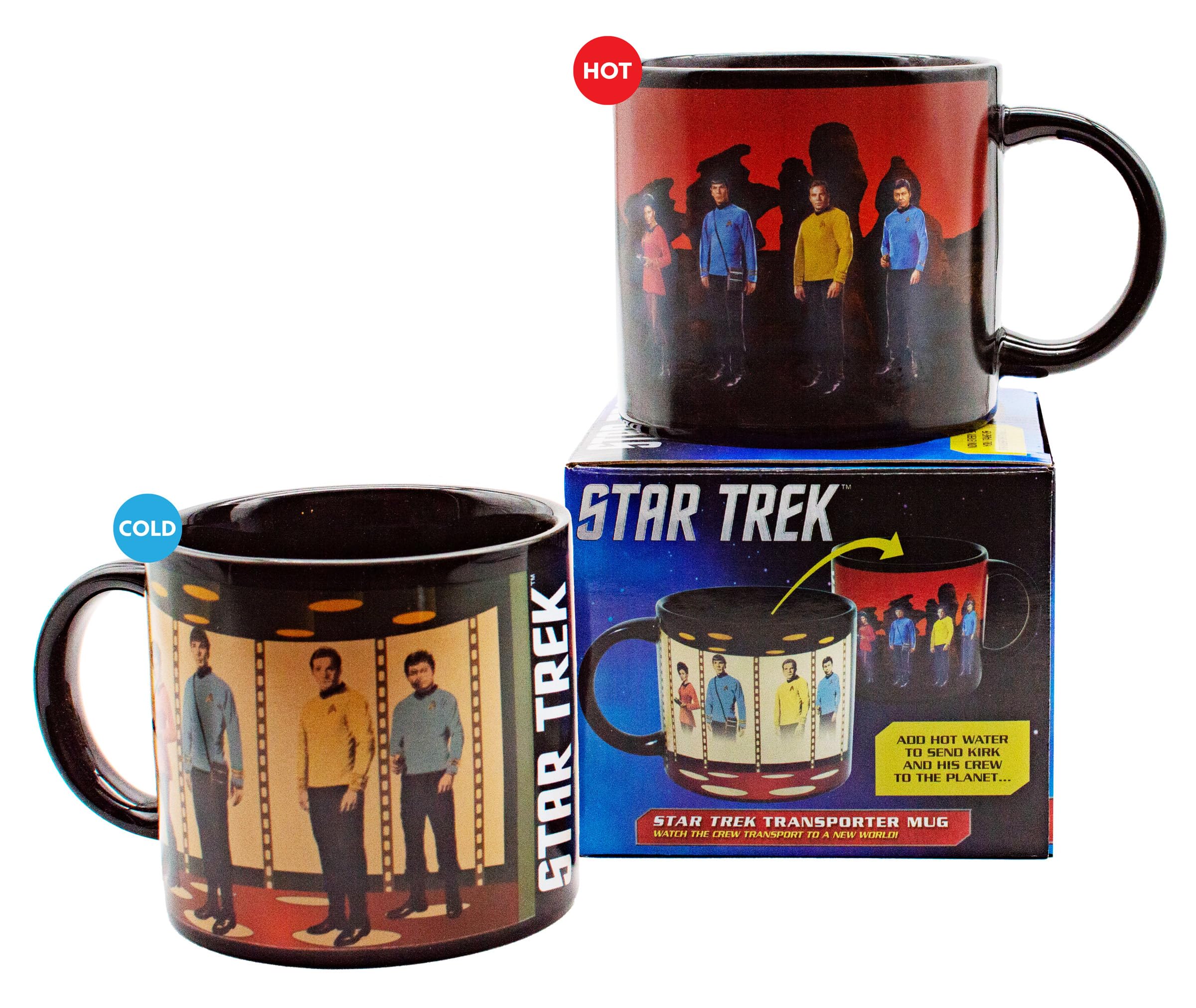 The Unemployed Philosophers Guild transporter mug featuring Kirk portrait