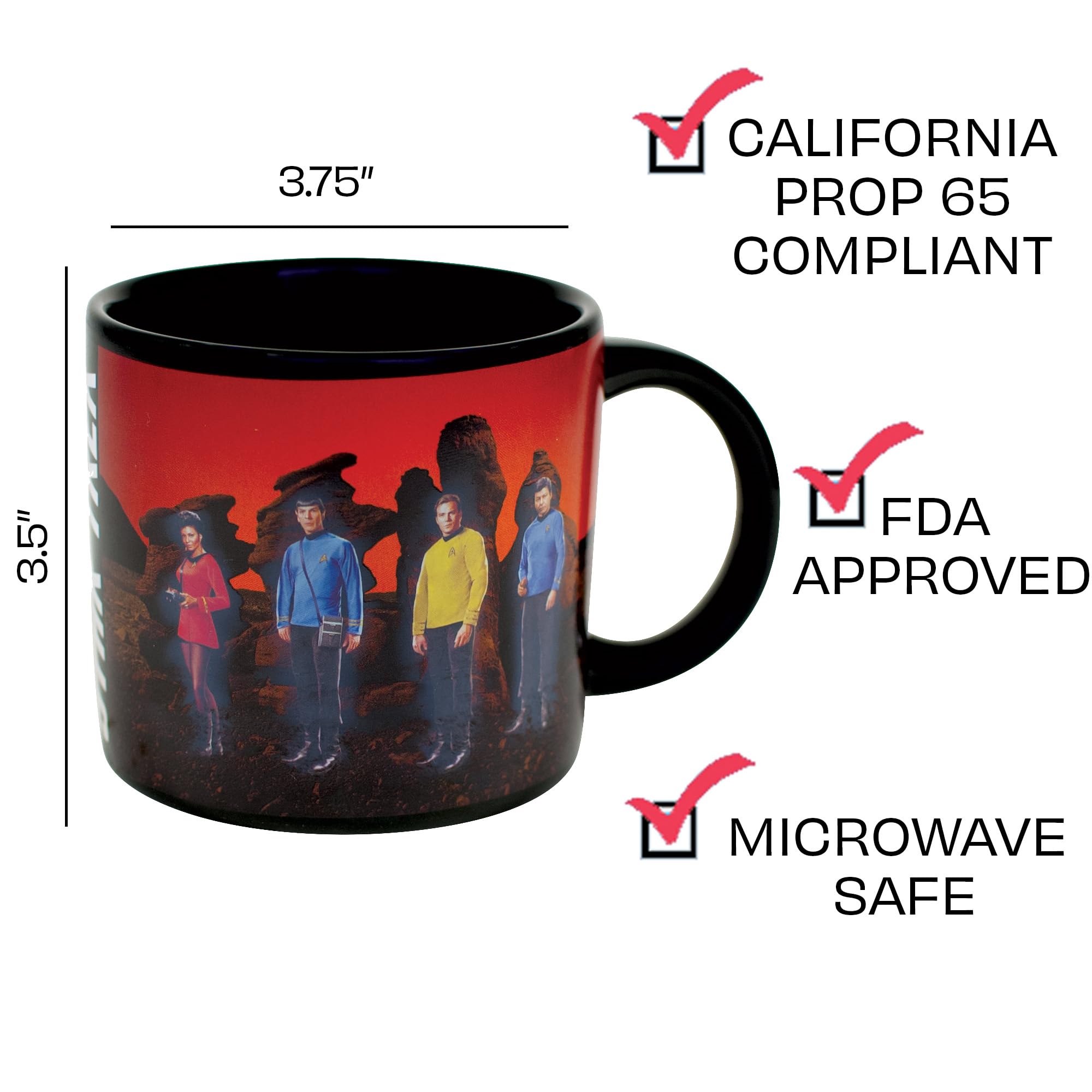 The Unemployed Philosophers Guild transporter mug with Spock detail