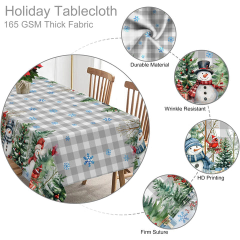 Unibyby winter tablecloth pine trees lift seasonal decor for gatherings