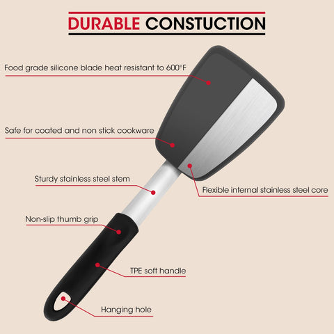 Unicook dishwasher-safe spatula for easy cleanup