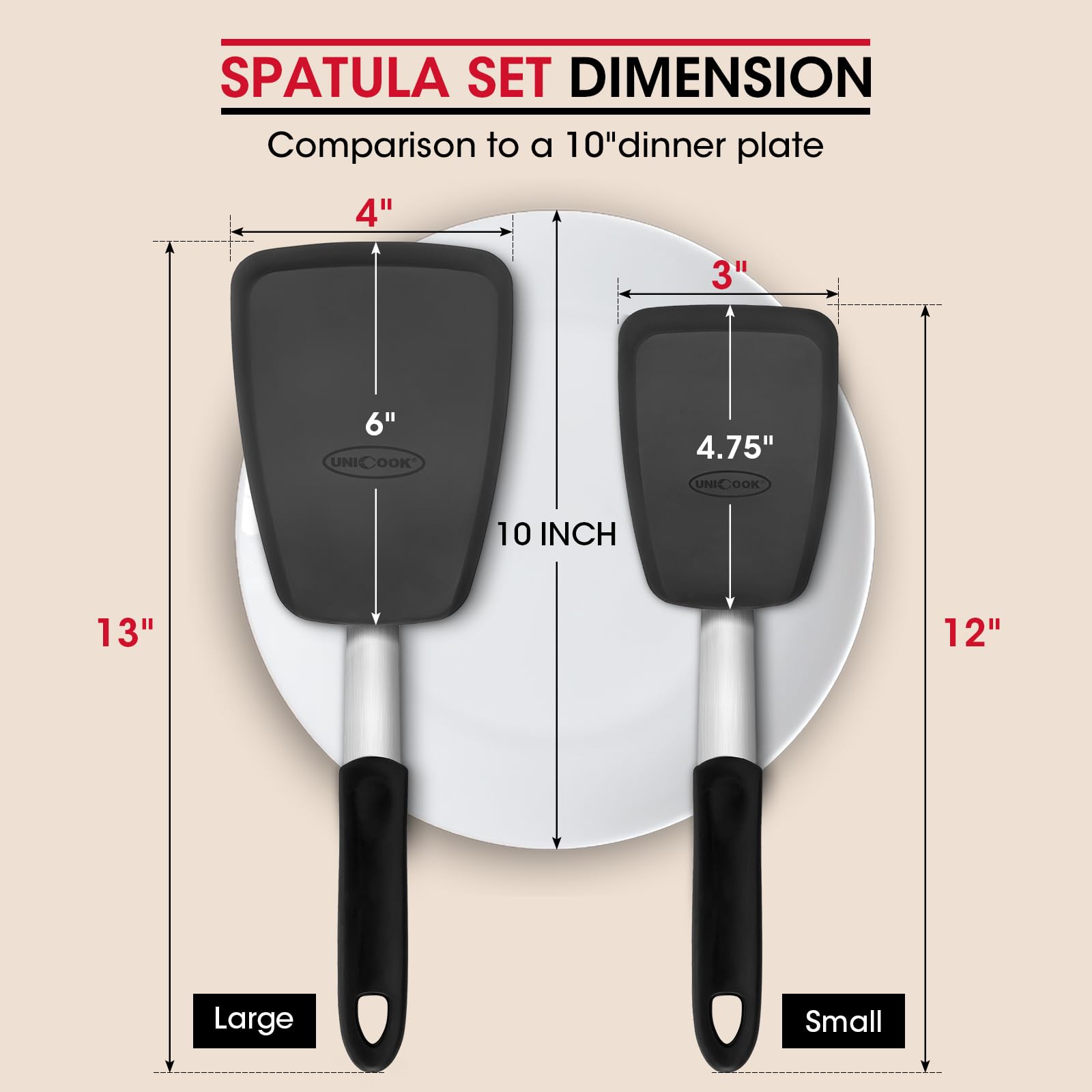 Unicook nonstick-safe spatula protects cookware coatings.