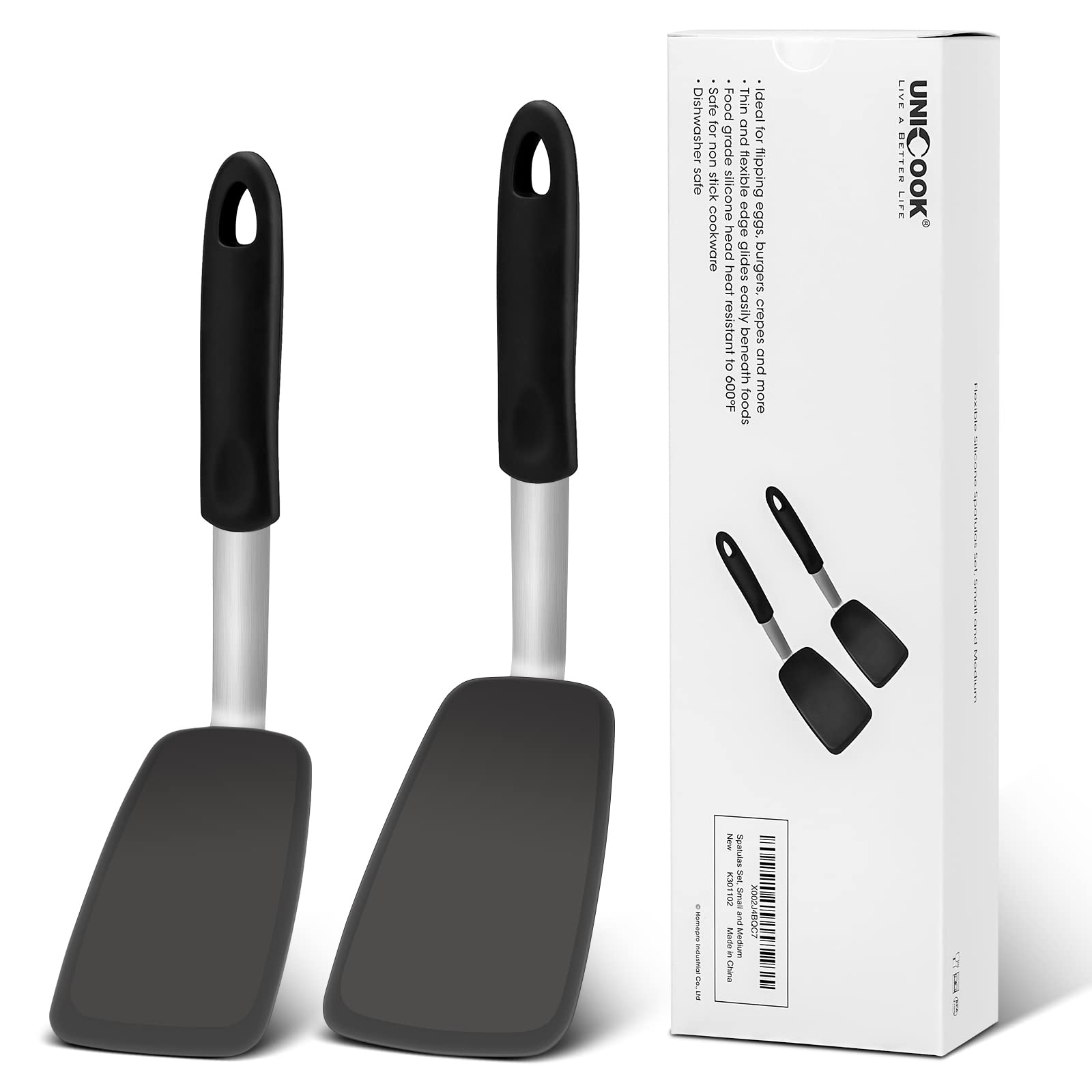 Unicook spatula-turner medium 12inch flipping eggs smoothly