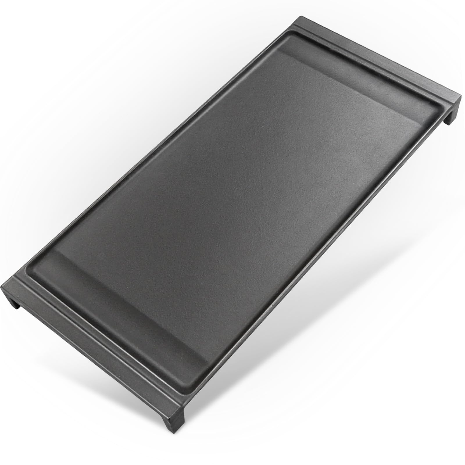 Unidanho stove top griddle plate on GE stove for even heating.