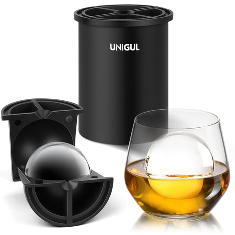 Unigul clear ice ball maker with insulated cup for slow-melt ice