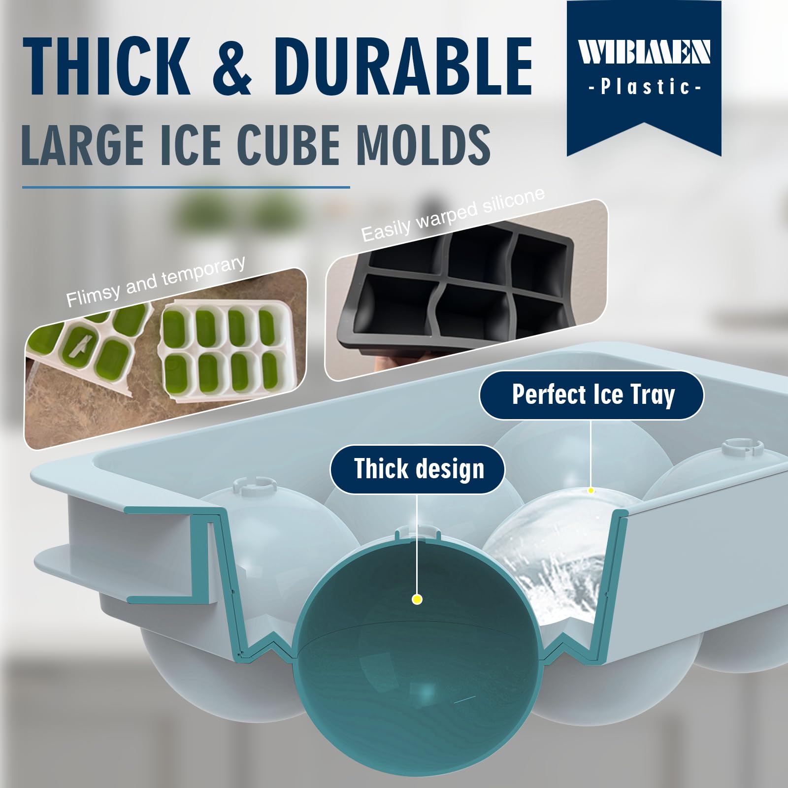 Unigul food-grade ice mold made from durable material with no odors.