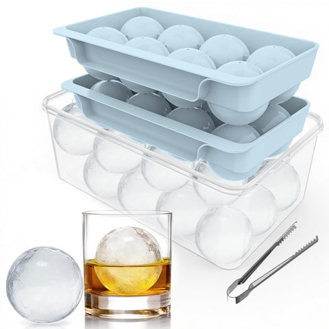 Unigul large ice ball mold with 8 spheres for slow-melting cocktails.