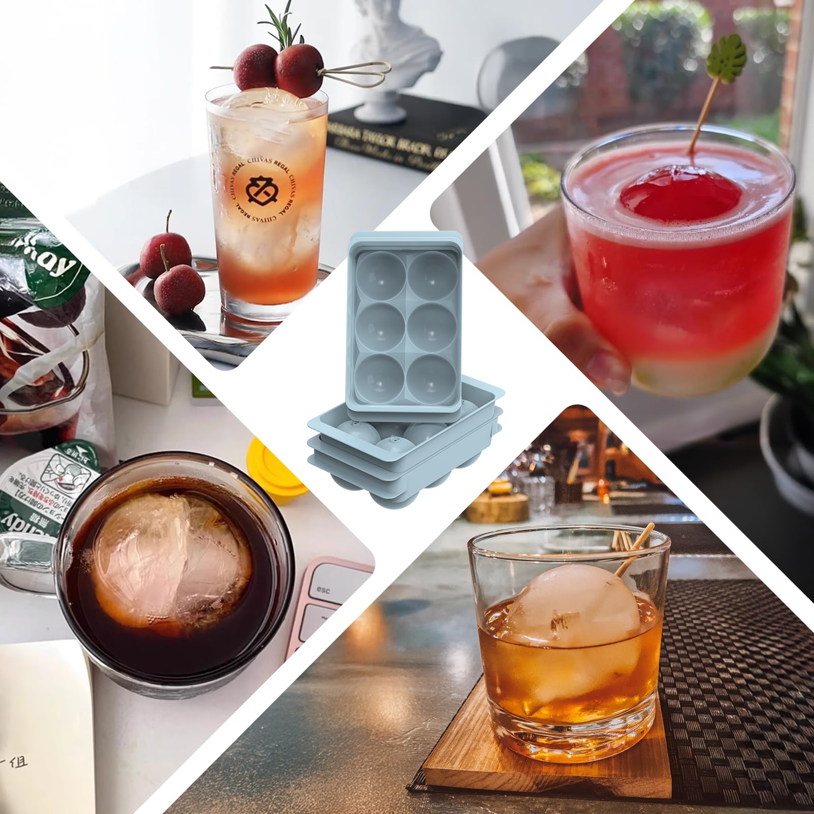 Unigul large ice sphere set ideal for whiskey and festive drinks.