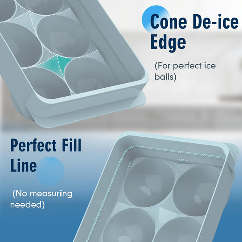 Unigul slow-melting ice spheres stay cold longer for better flavor.