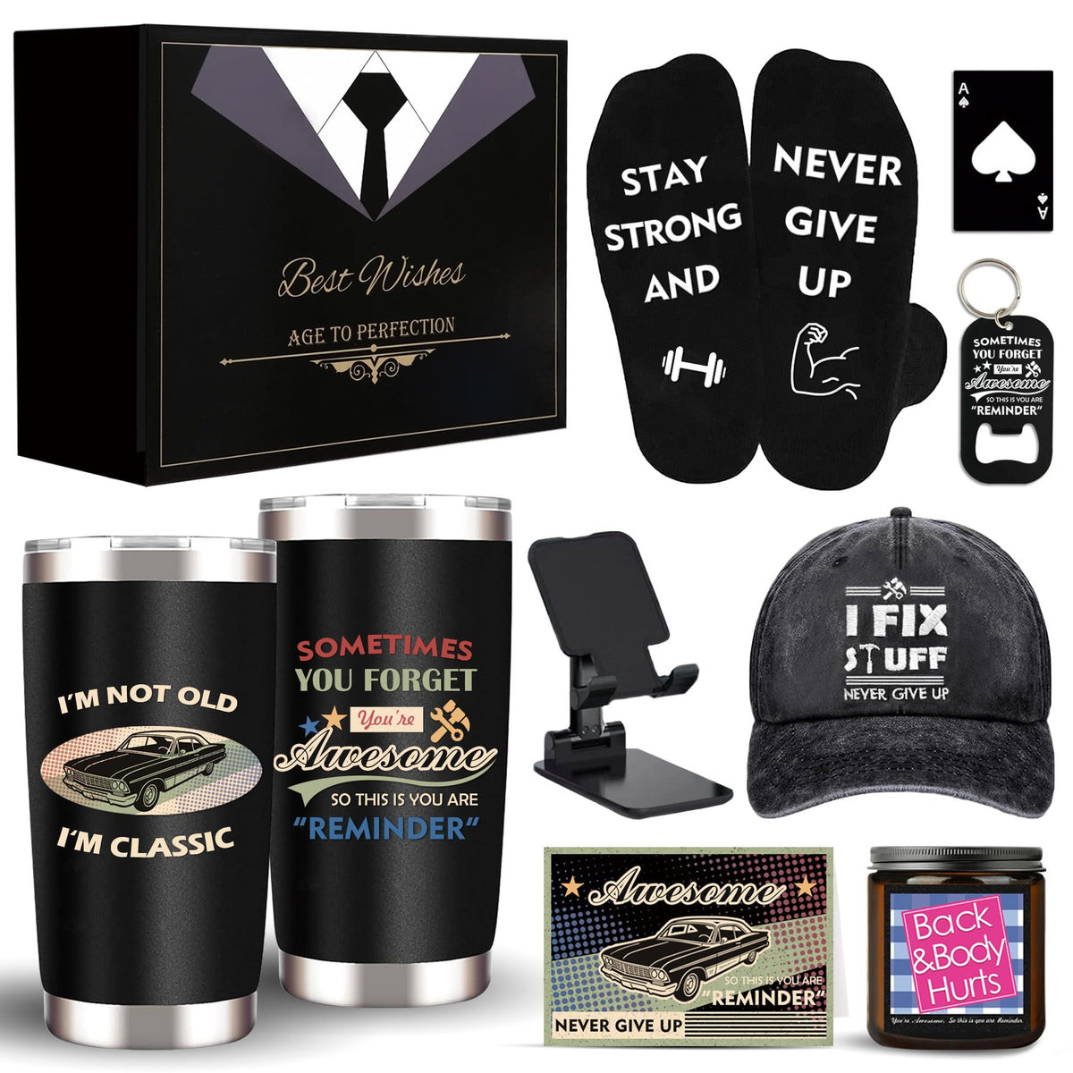 Unipinkart 20oz tumbler in gift box keeps drinks hot or cold on the go.