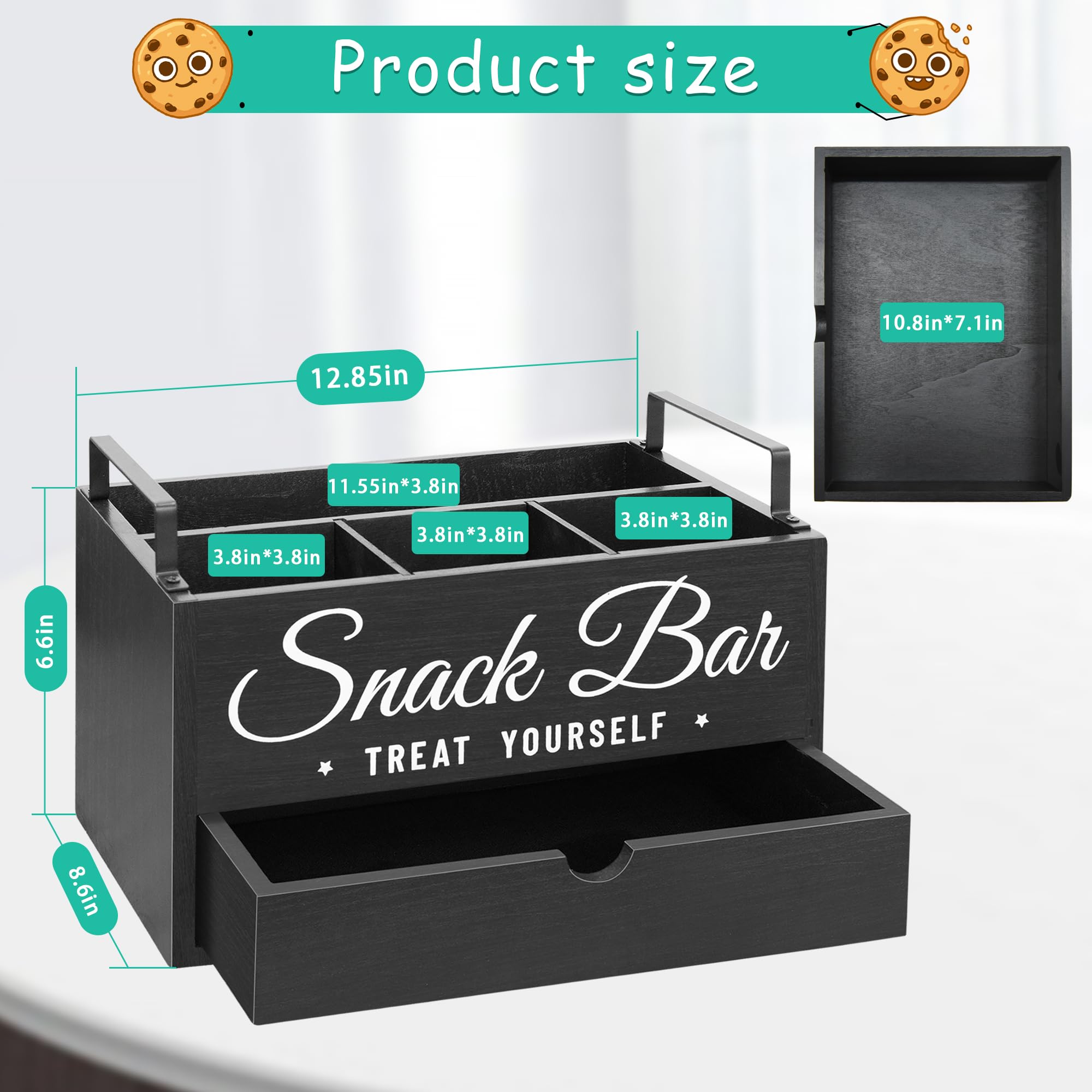 Unistyle farmhouse-style snack organizer makes a thoughtful housewarming gift.