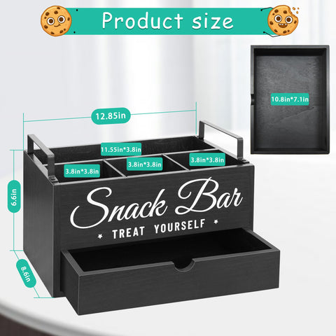 Unistyle farmhouse-style snack organizer makes a thoughtful housewarming gift.