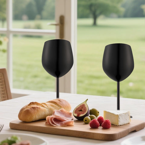 UNISWEET wine glass with premium electroplated metallic finish