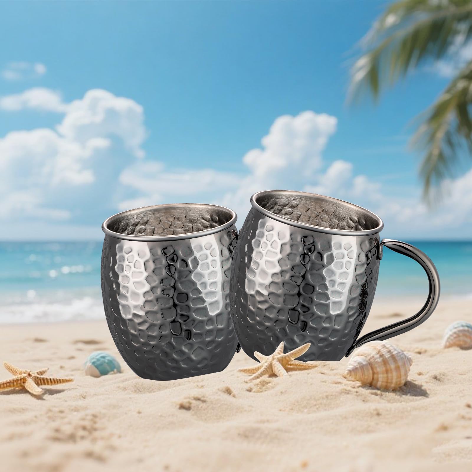 UNISWEET sturdy welded handle on each mule mug for durable use.