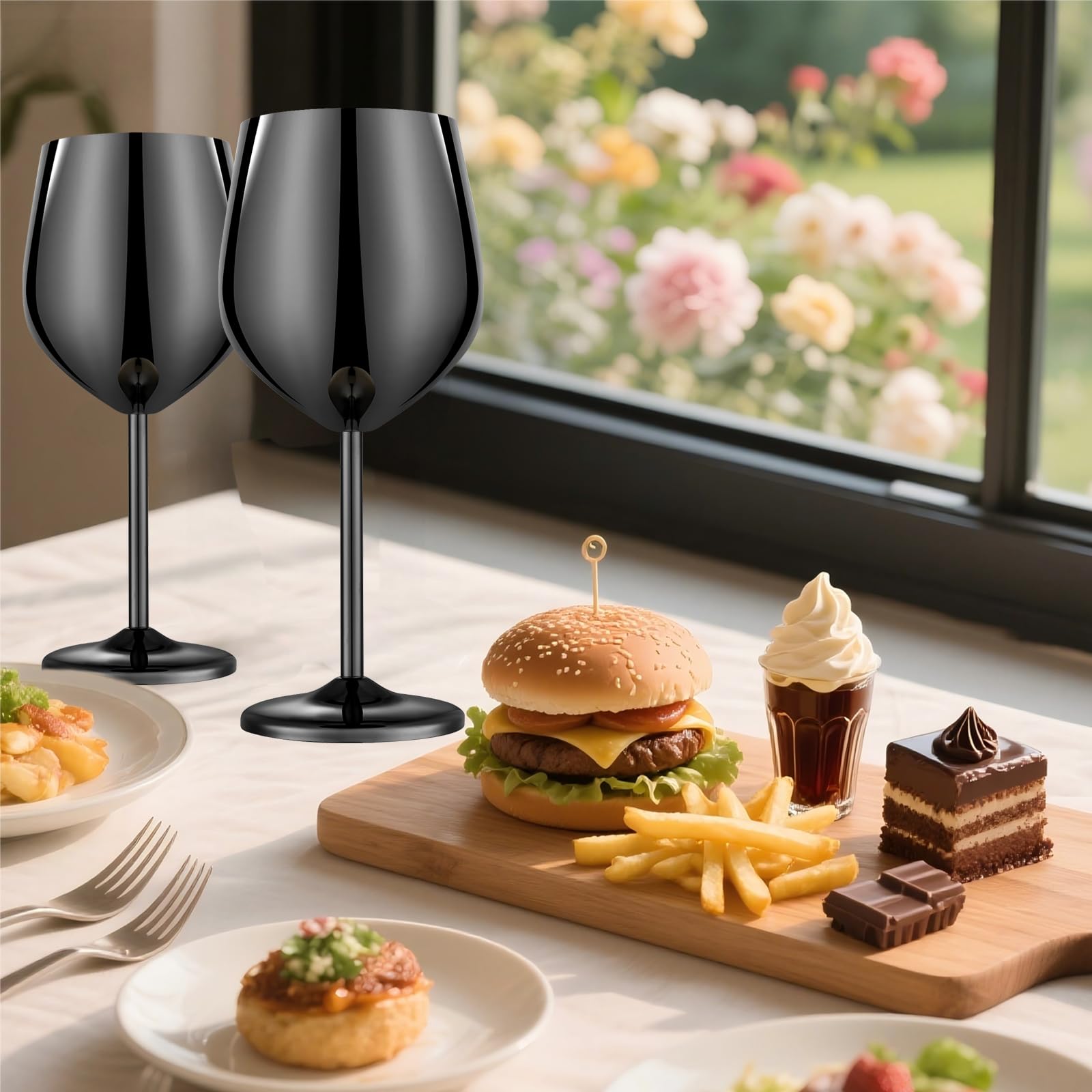 UNISWEET packaging gift-ready wine glasses for celebrations.