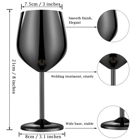 UNISWEET unbreakable wine glasses emphasizing travel and camping durability.