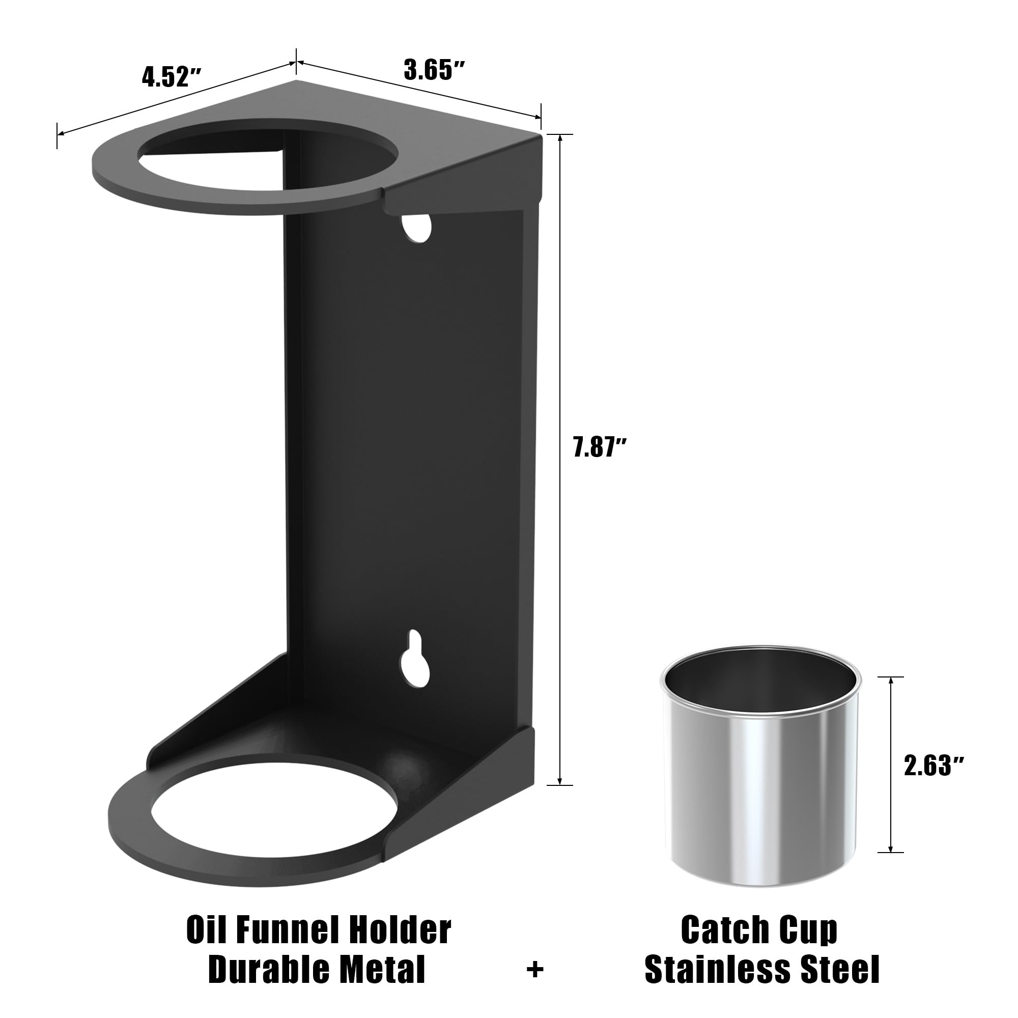 UNITEDPOWER durable heavy-metal construction supports funnel storage