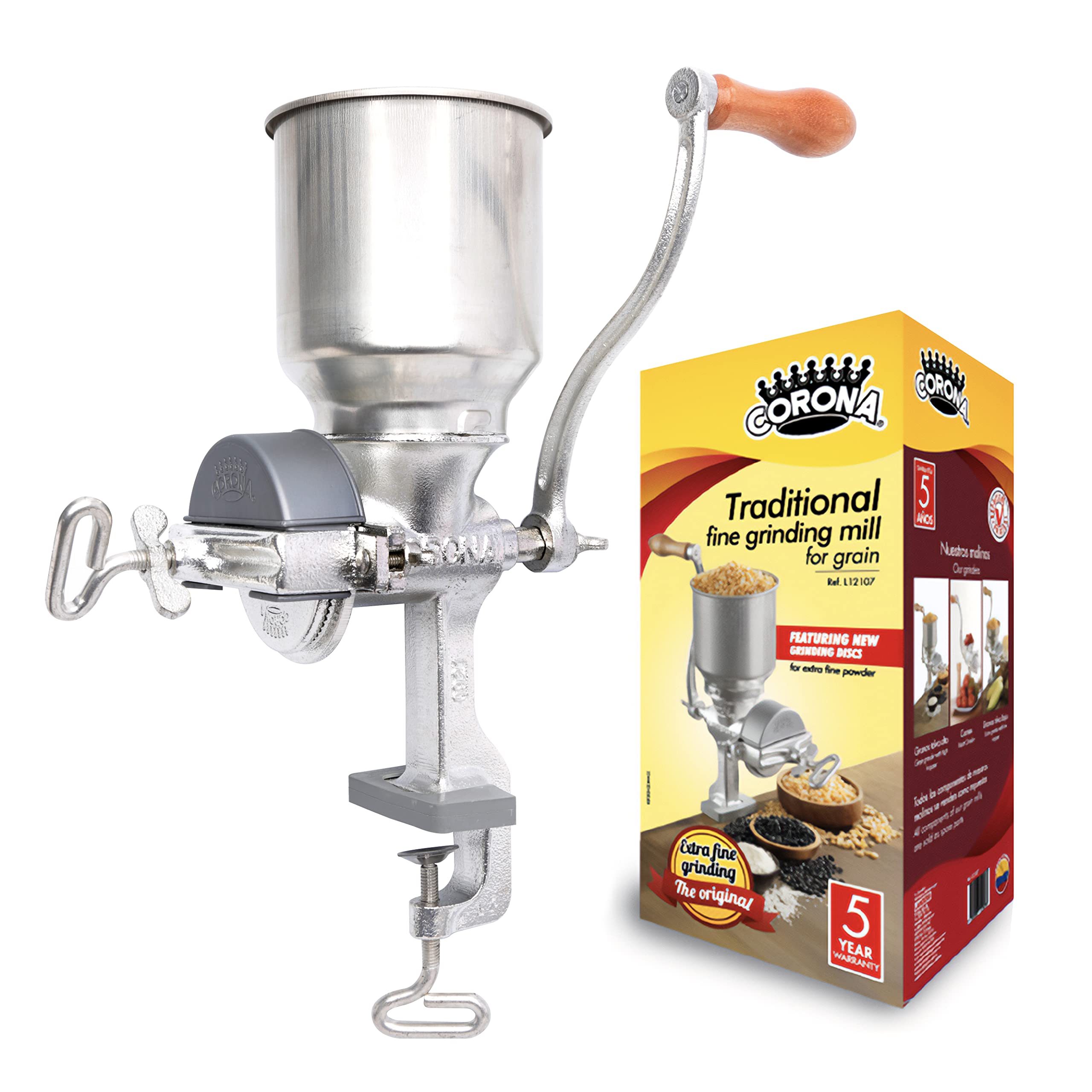 Universal Corona grain mill complete kit ready to use out of the box