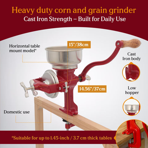 Universal Estrella on-counter setup for hands-on milling and fresh flavors.