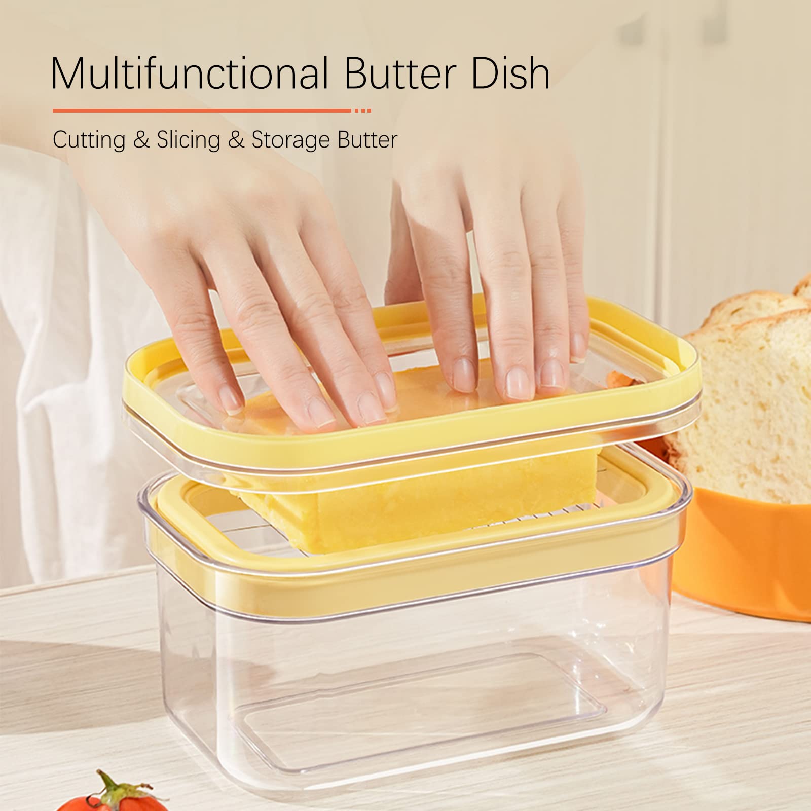 UNIVIVO butter dish on counter highlights sleek design and easy access