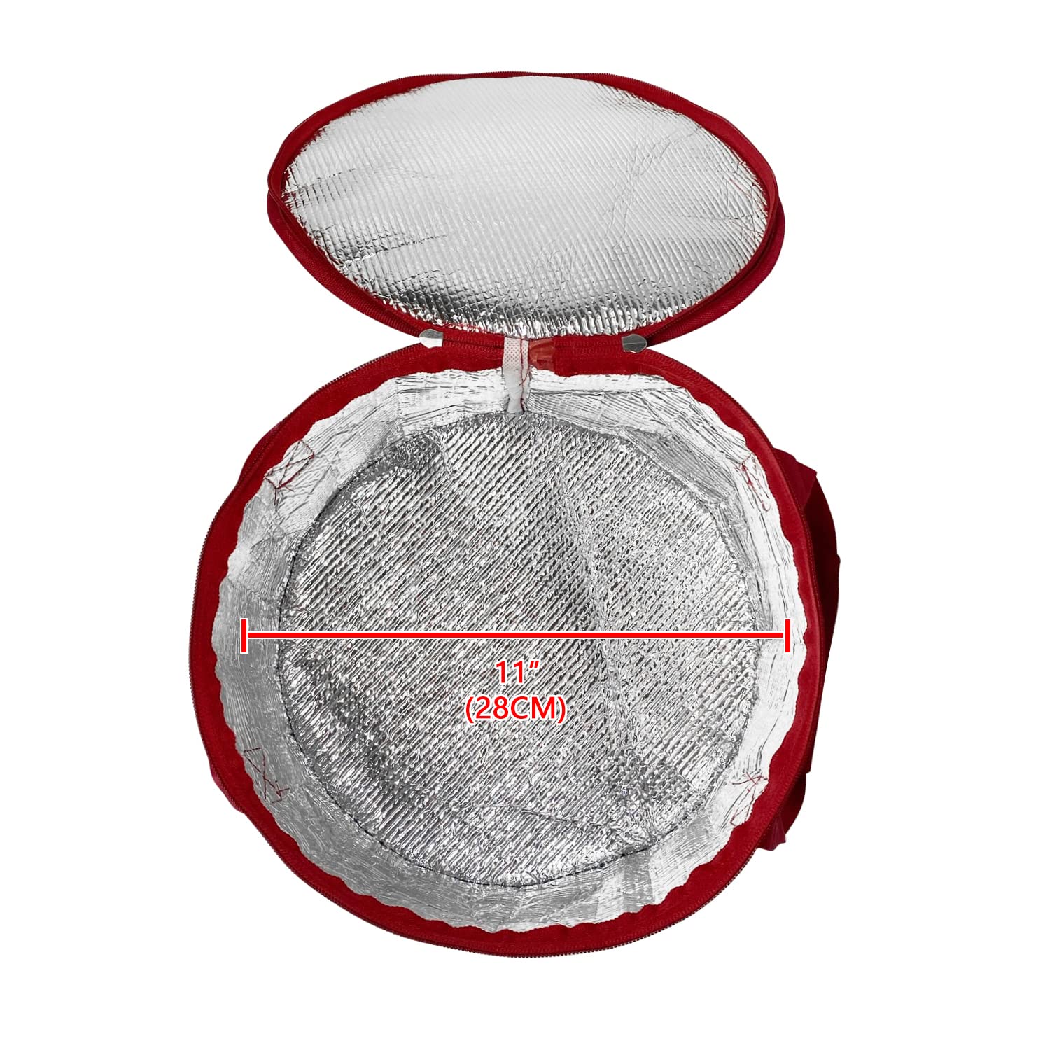 Unknown 2Pack wide-top zipper opening, offers easy access to food.