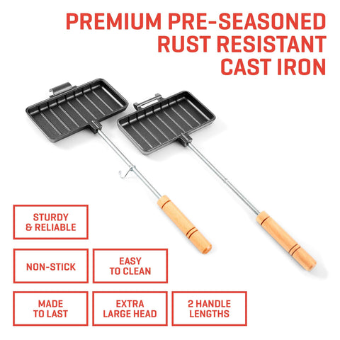 Uno Casa Mountain Japanese sandwich maker enables hearty on-trail meals.