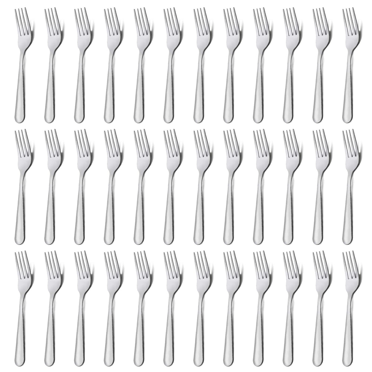 Unokit 36-piece dinner forks, 7.1 inch, polished finish for elegant everyday meals