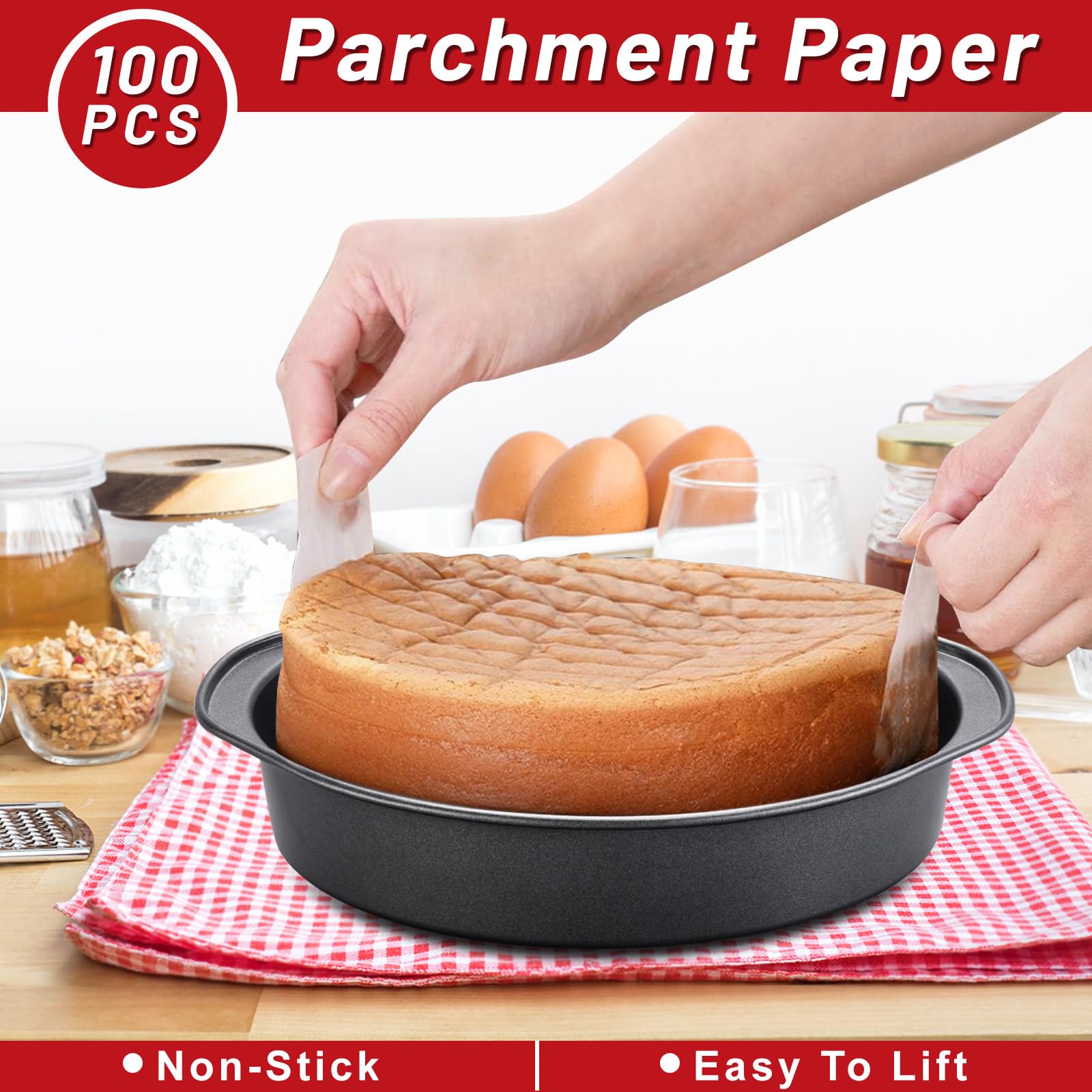 Unokit nonstick surface for effortless release and quick cleanup after baking