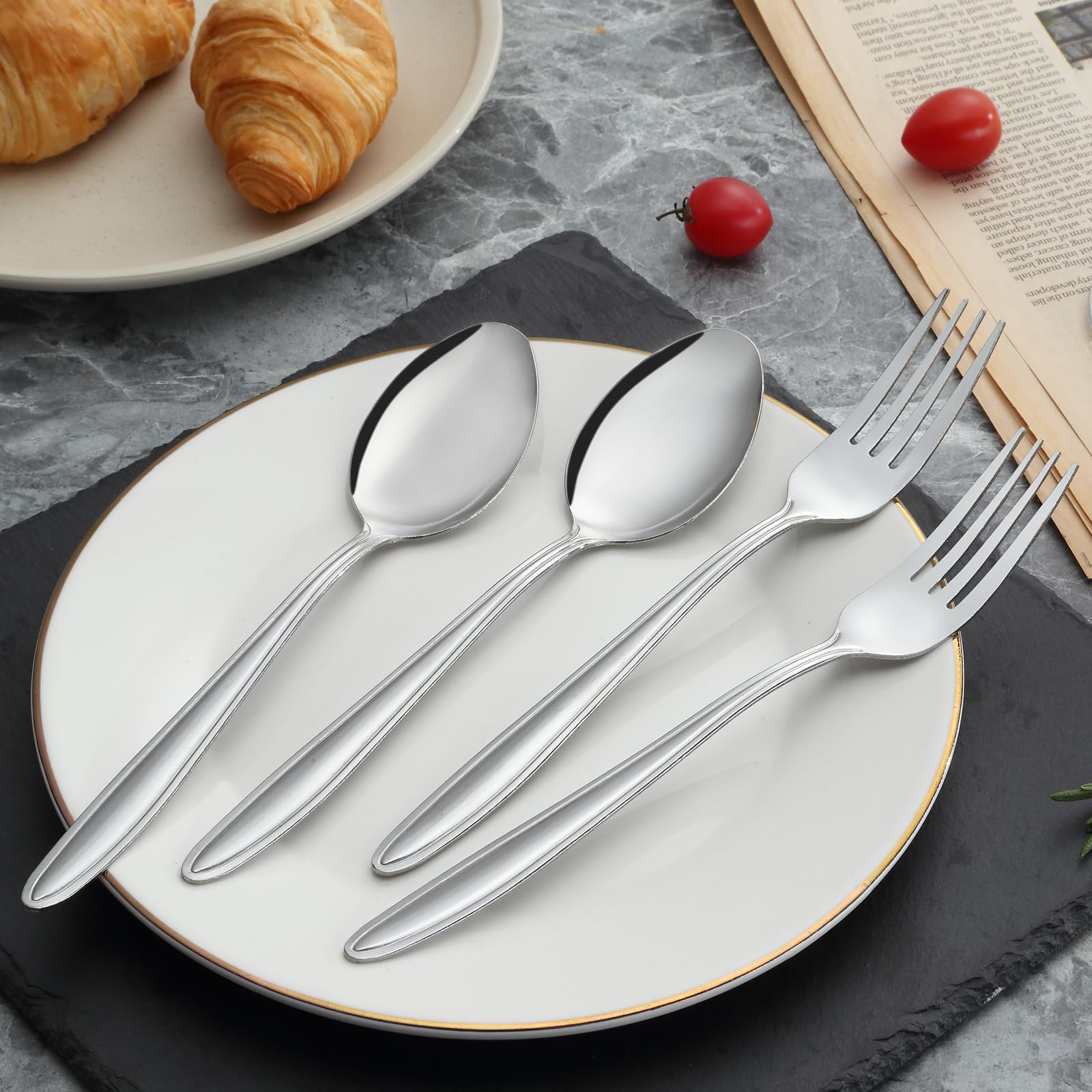 Unokit forks suitable for restaurant and hotel service