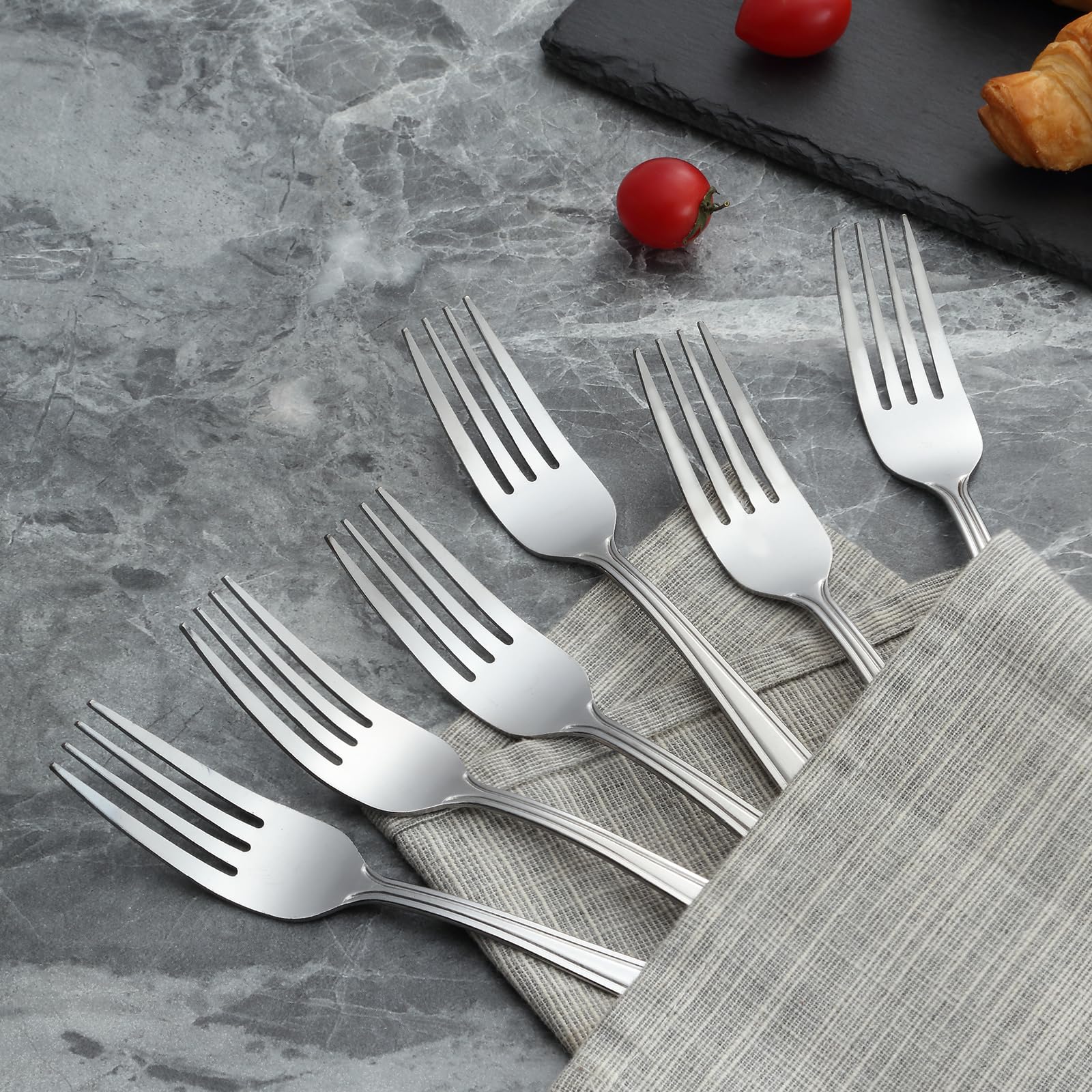 Unokit stainless steel dining forks for daily use and durability