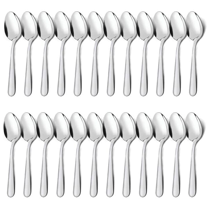 Unokit stainless steel spoons with ergonomic handles and balanced weight