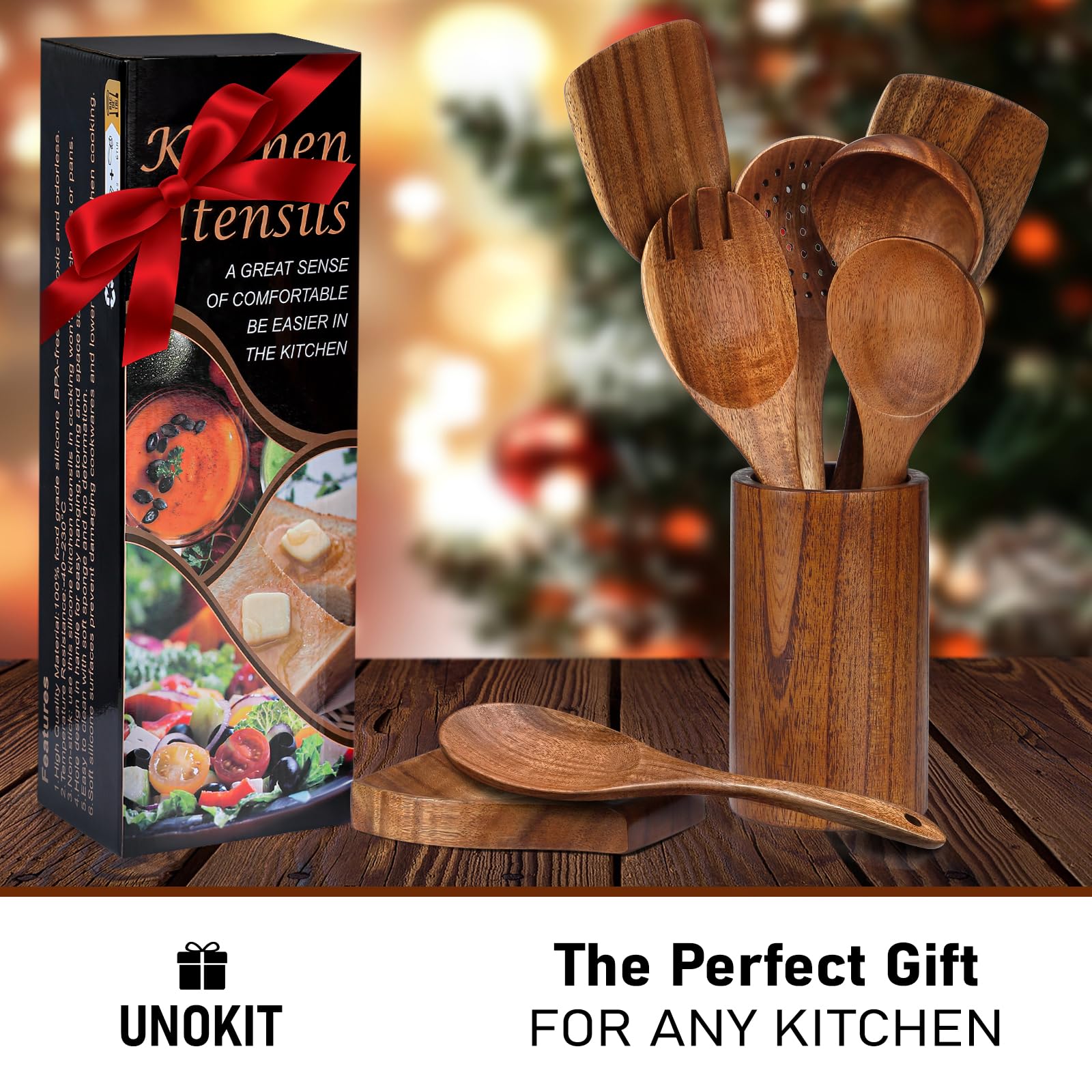Unokit spoon rest and hanging option for easy access